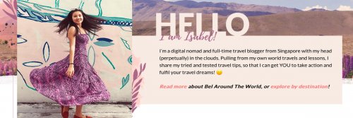 Blogger Profile - Isabel Leong - The Wise Traveller