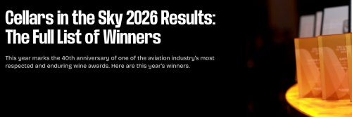 Drinking In The ‘Cellars in the Sky 2026’ Winners - The Wise Traveller
