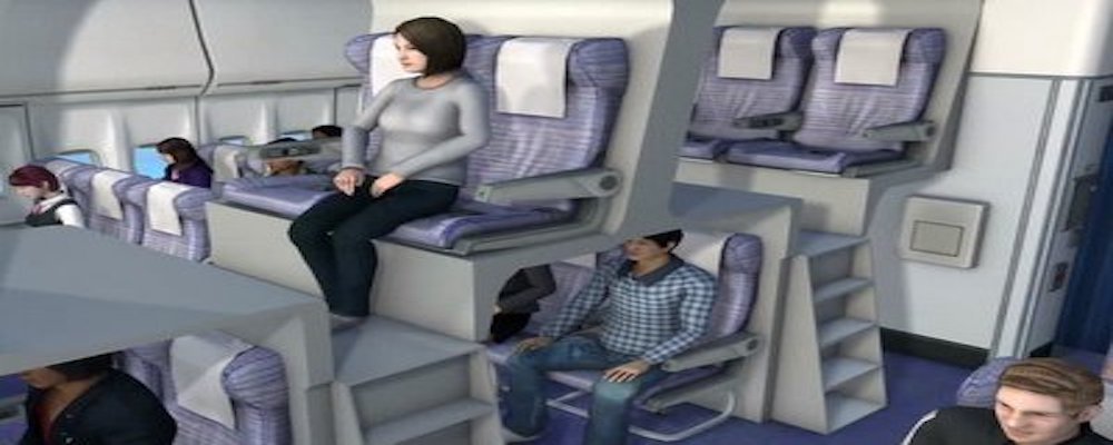 5 Travel Trends In 2016 - The Wise Traveller - Stacked airplane seating