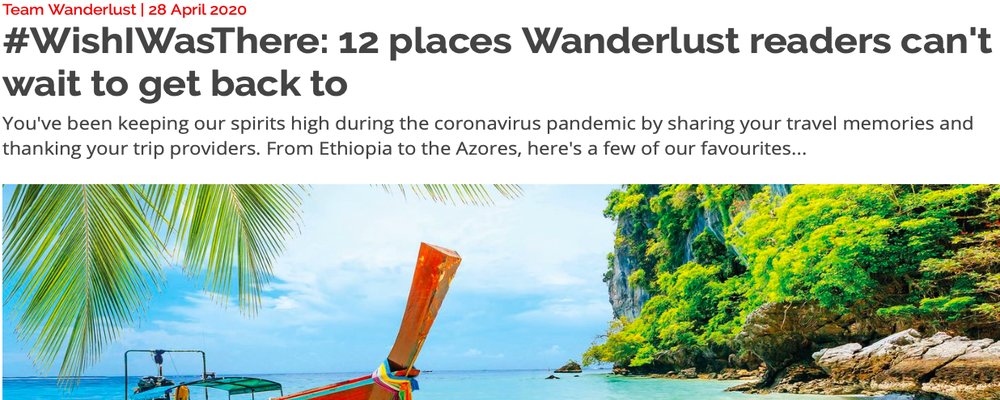 April Monthly Round Up - The Wise Traveller - Wanderlust