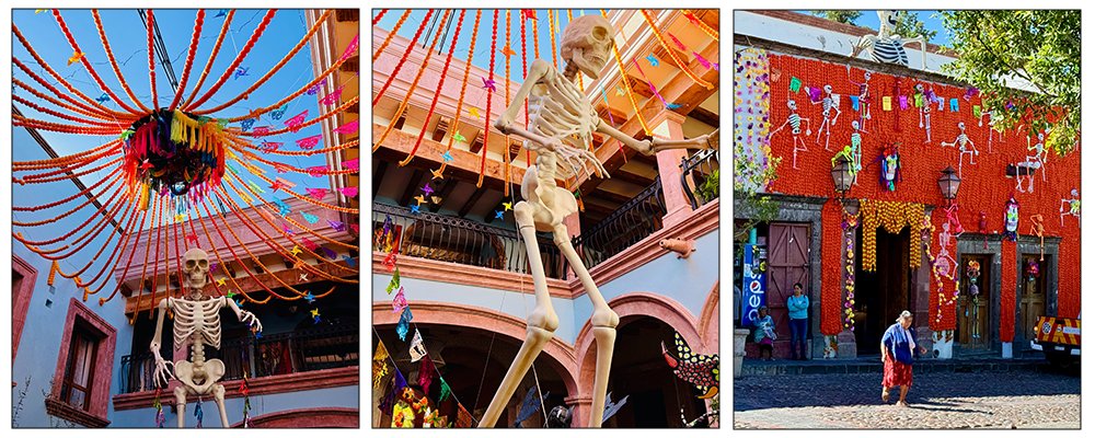 Art and The Perfect Pillow - Concepcion Hotel Boutique - San Miguel de Allende, Mexico - The Wise Traveller - Skeletons