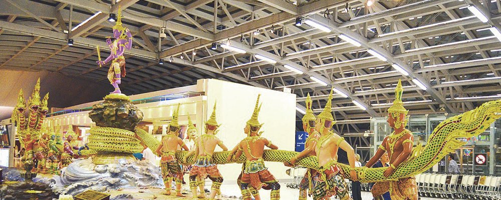 Bangkok’s Suvarnabhumi Airport - The Wise Traveller - Bangkok Airport Shrines