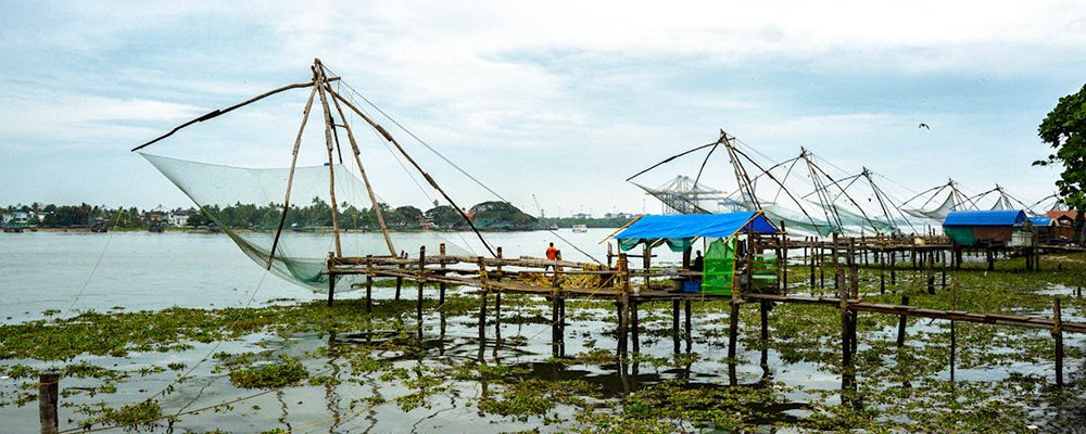 Exploring Kerala - The Wise Traveller - Chinese fishing nets