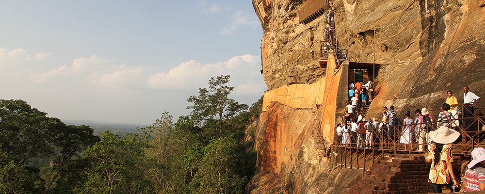 Massive Statues, a Big Rock to Climb and Ancient Cities - Sri Lanka - The Wise Traveller - Sigiriya Rock - Stairs