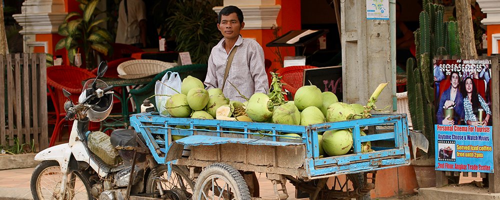 Meals on Wheels - Cambodia - The Wise Traveller - Tender Coconut
