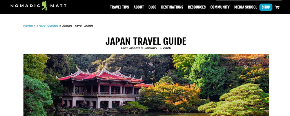 Monthly Roundup – Japan Olympics - The Wise Traveller - Nomadic Matt