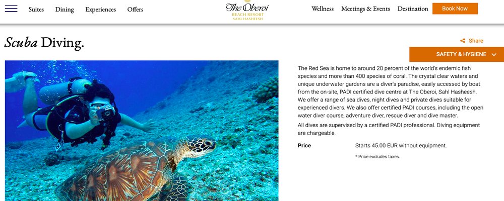 Retreats to Dive Into—The Best Diving Resorts in the World - The Wise Traveller - The Oberoi