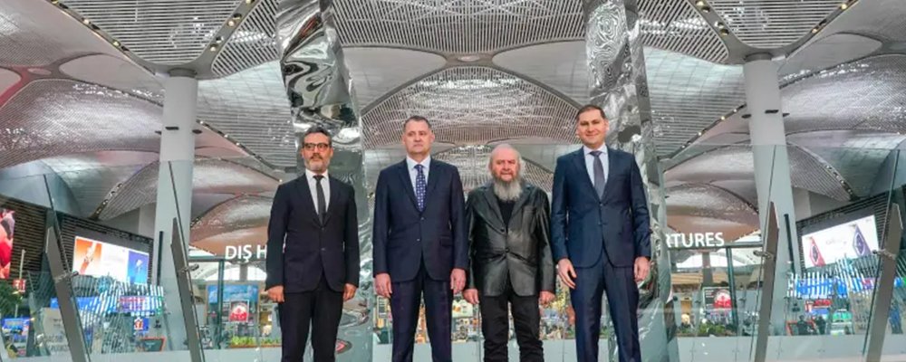 The Latest Art Projects In Airports - The Wise Traveller - Hayri Karay masterpiece meets the world at İGA Istanbul Airport (Website)