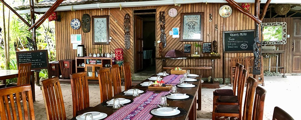 There's More Than Diving - Biodiversity Nature Resort Raja Ampat, Indonesia - The Wise Traveller - Dining Table