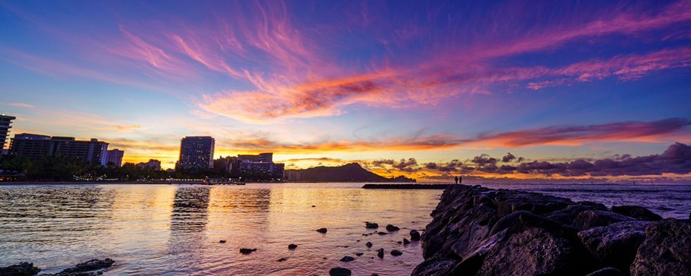 Where to Enjoy The World’s Most Spectacular Sunsets - The Wise Traveller - Waikiki Beach